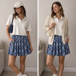 NWOT Kingston Blue Mini Skater Dress